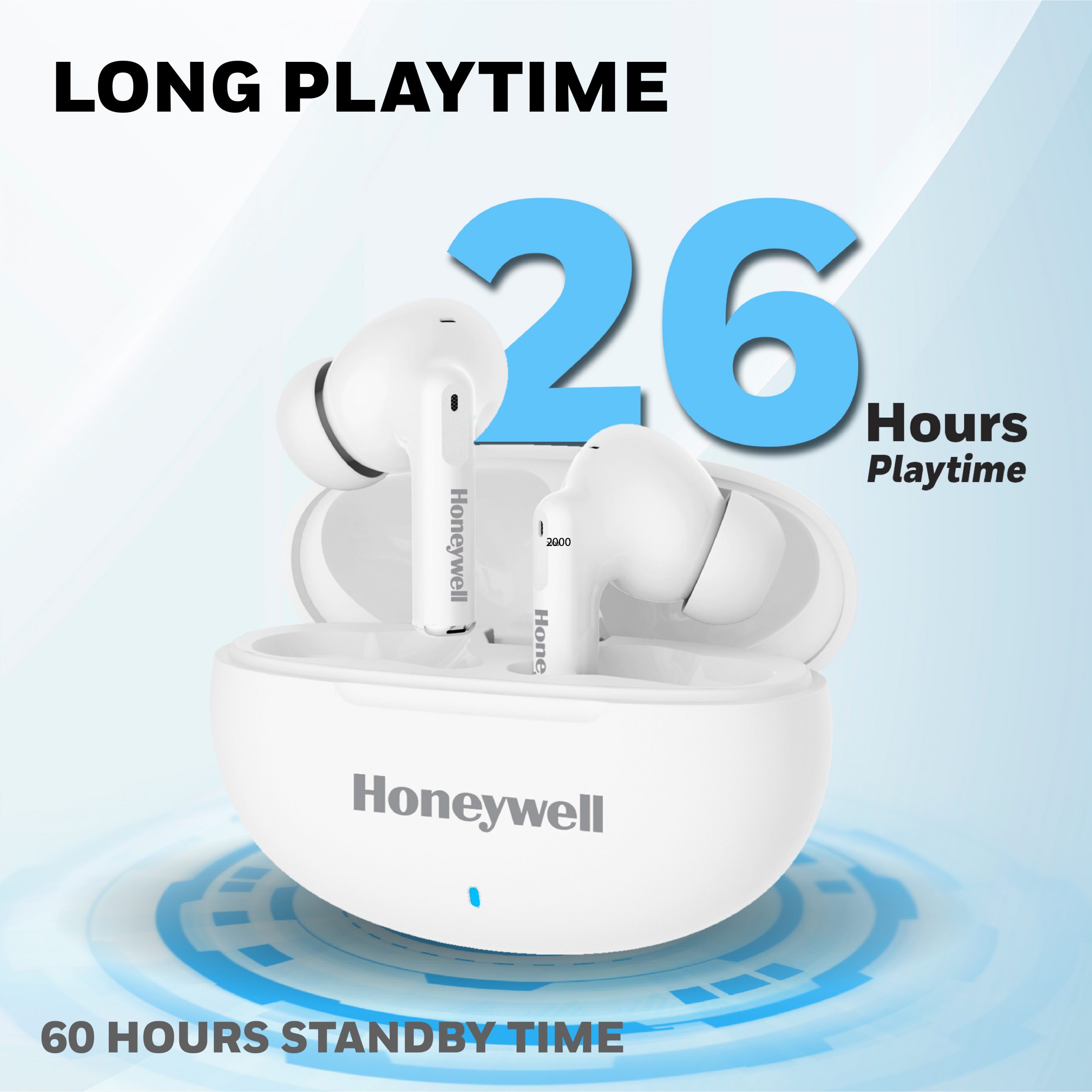 Moxie V1200 Truly Wireless Earbuds-White - Image 12