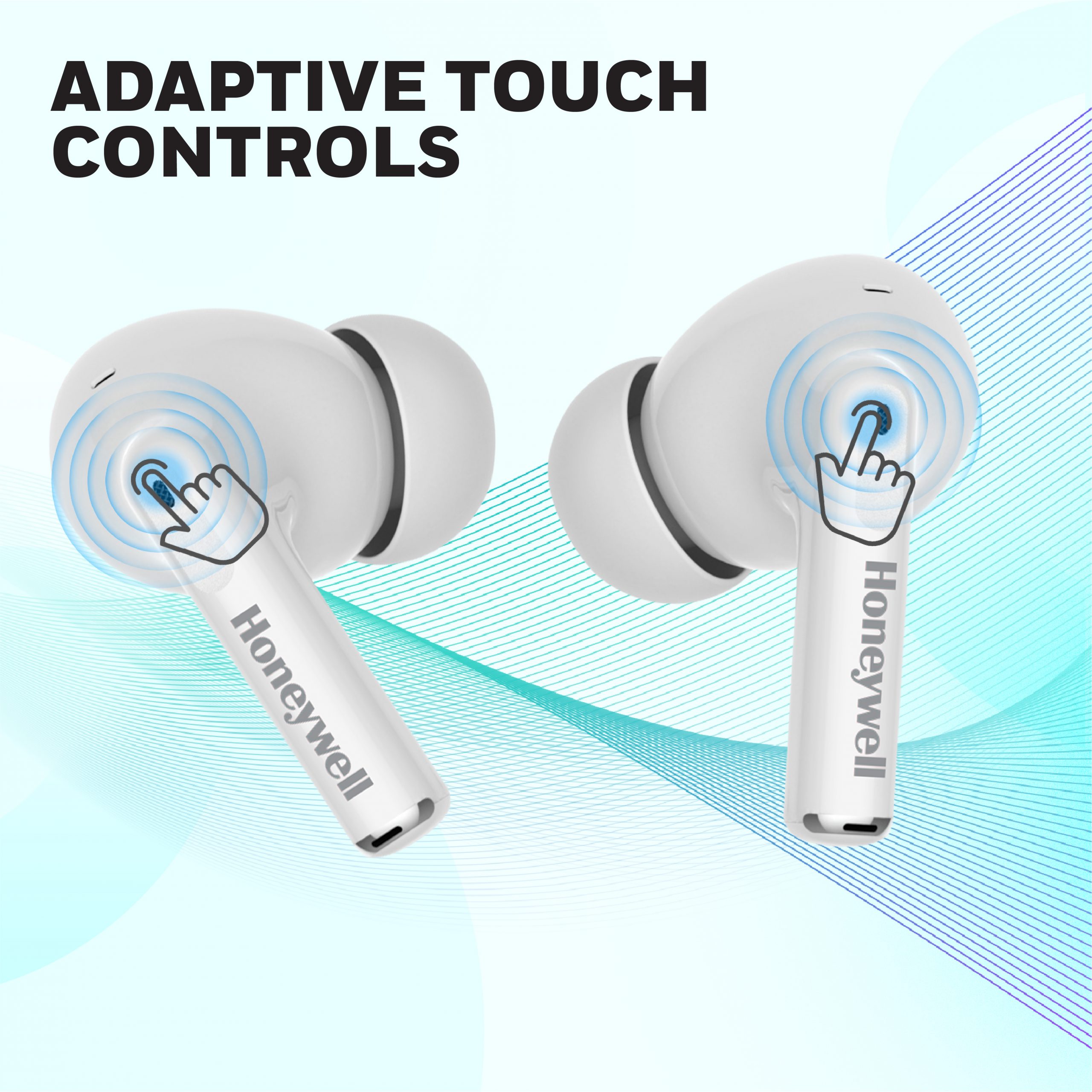 Moxie V1200 Truly Wireless Earbuds-White - Image 7