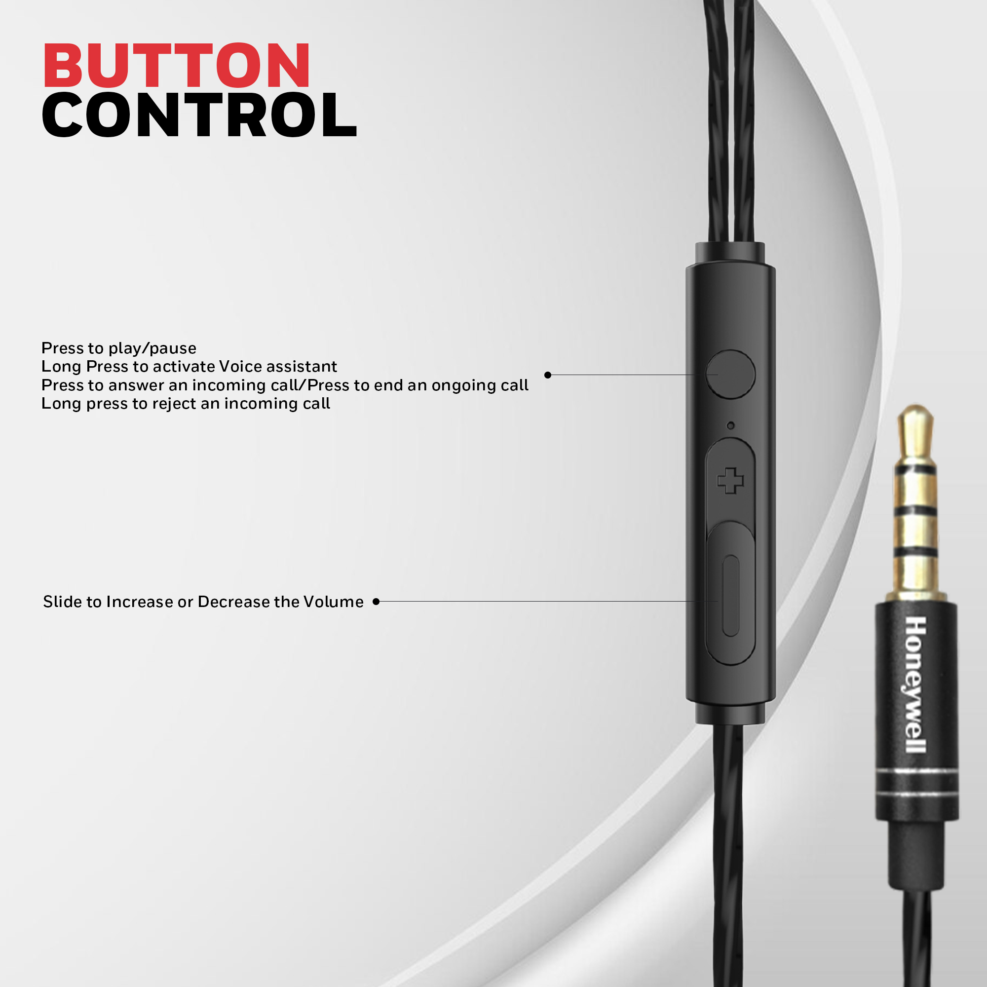 Moxie V50 Wired Earphone- Black - Image 7