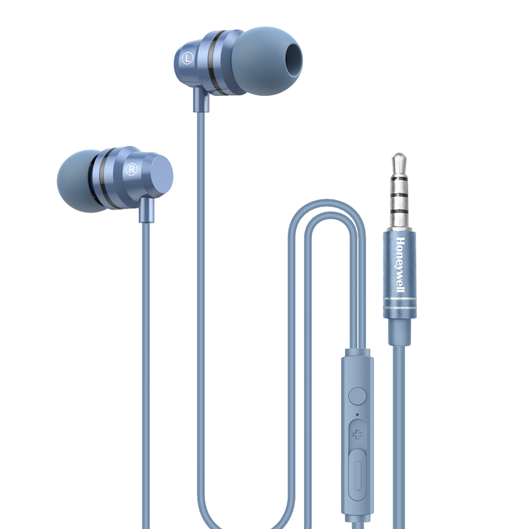 Moxie V50 Wired Earphones-Blue