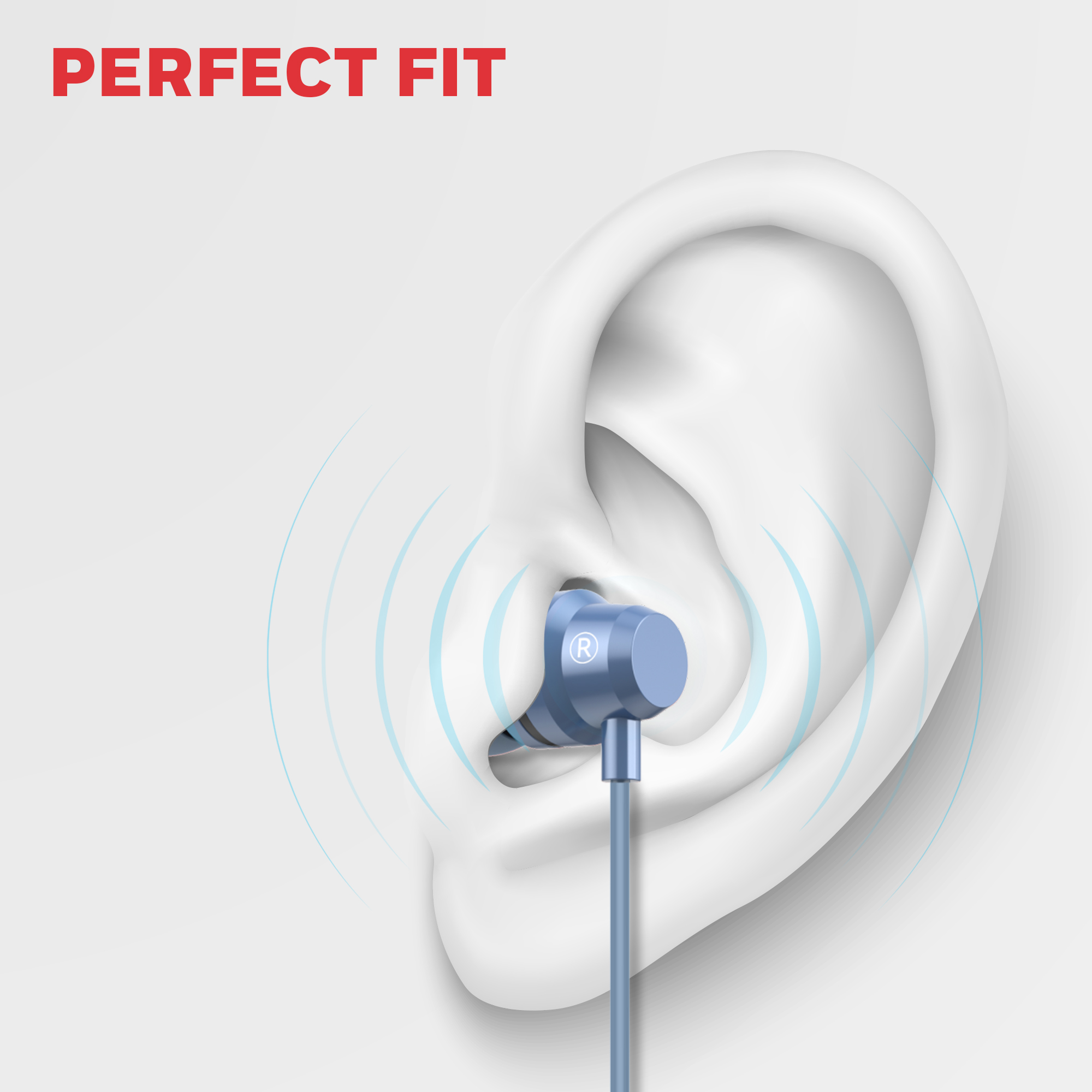Suono P60 Wired Earphones-Blue - Image 5