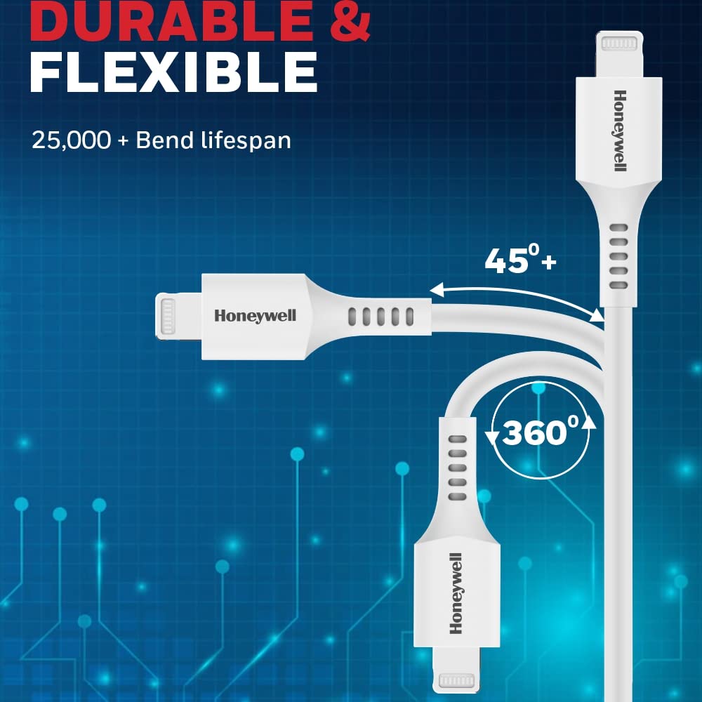 Type C to Lightning cable 1.8Mtr – White - Image 5