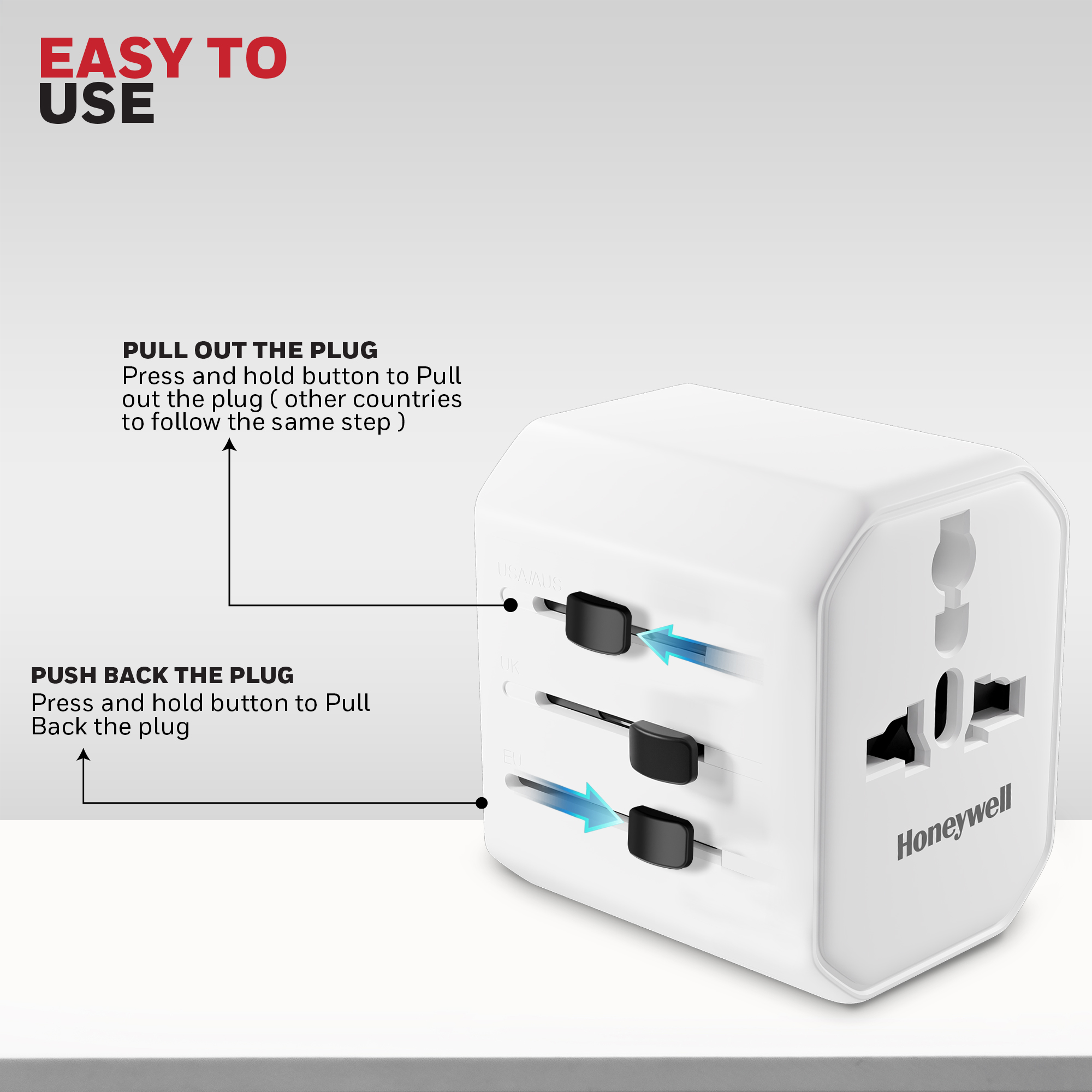 Universal World Travel Adapter – 38W(White) - Image 5