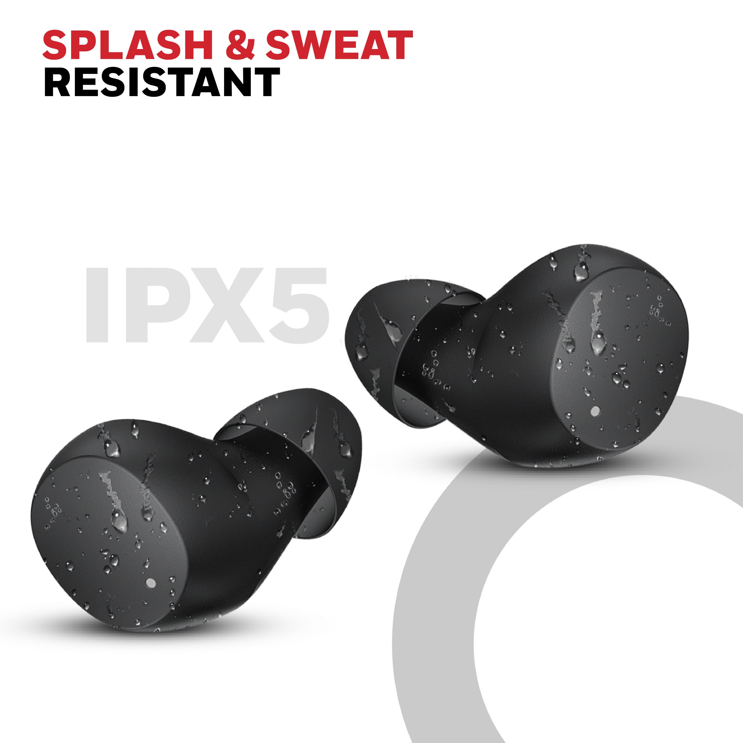 Suono P2200 Truly Wireless Earbuds-Black - Image 6