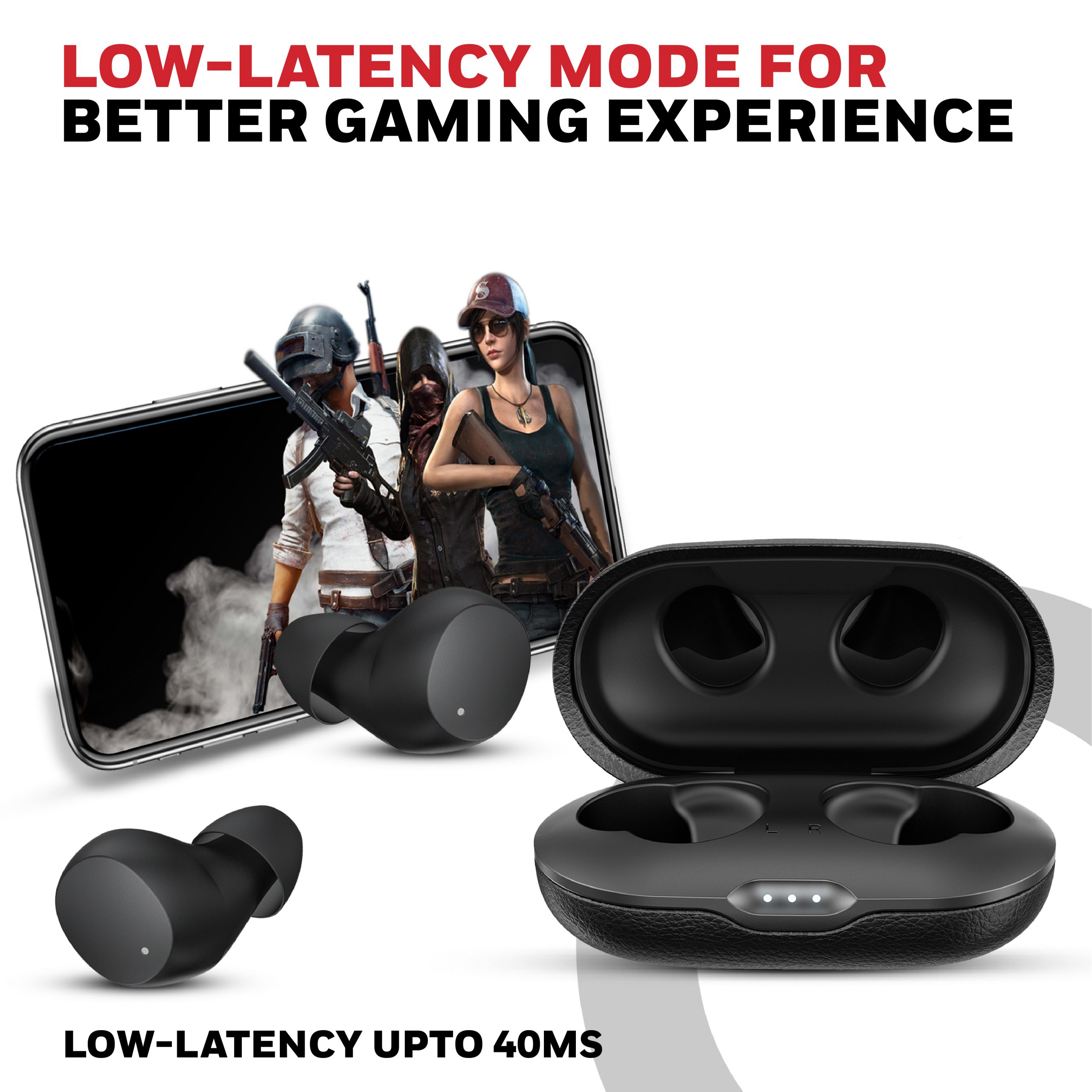Suono P2200 Truly Wireless Earbuds-Black - Image 7