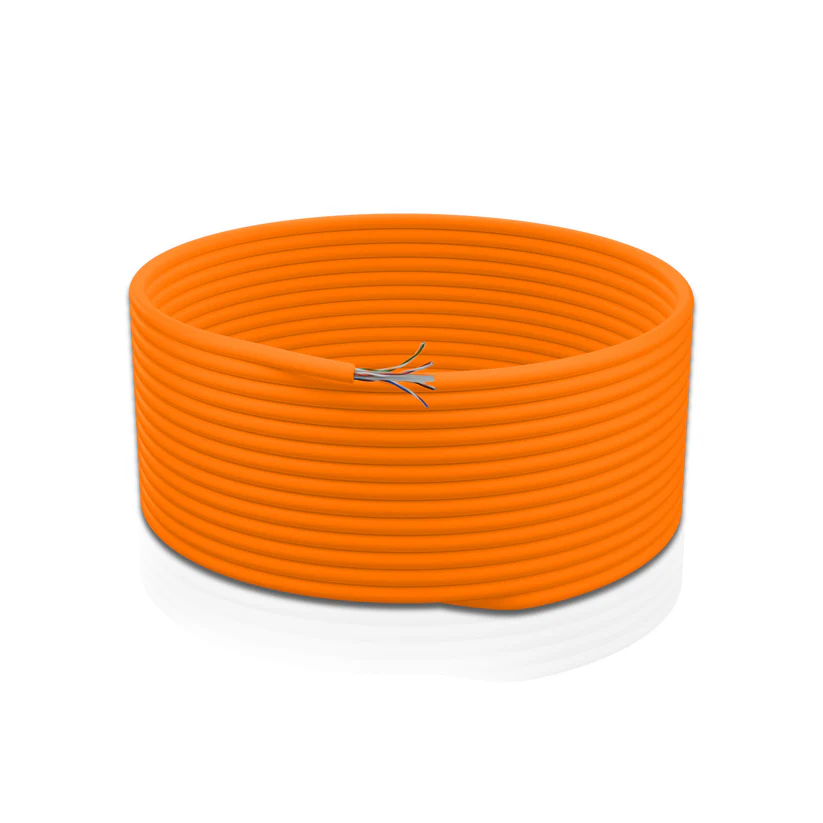 Cat 6 UTP 4P Solid Cable 23AWG FRPVC CM Orange 305 Mtrs - Image 3