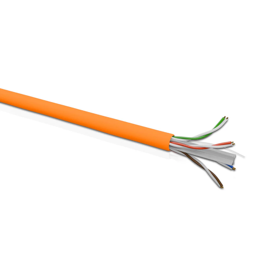 Cat 6 UTP 4P Solid Cable 23AWG FRPVC CM Orange 305 Mtrs - Image 4