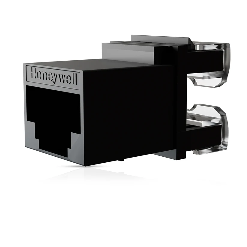 Cat6 UTP Keystone Jack Shuttered BLACK - Image 3
